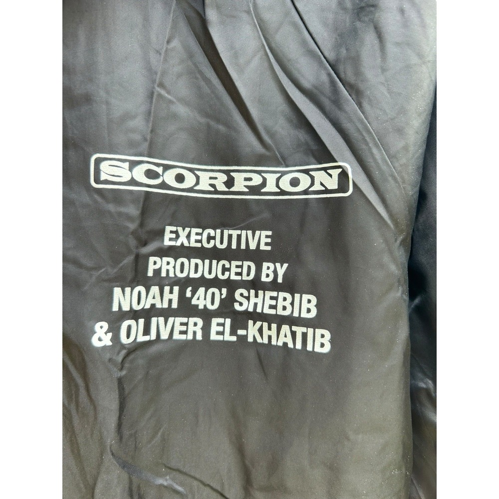 Drake Scorpion Tour 2018 Promo OVO Rap Black Nylon Coach Jacket Mens Small - Picture 3 of 8